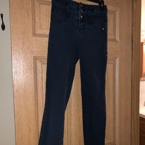 Black high waisted skinny jeans